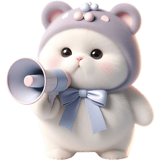 📣 Стикер «Фиолетовый мишка» для Telegram