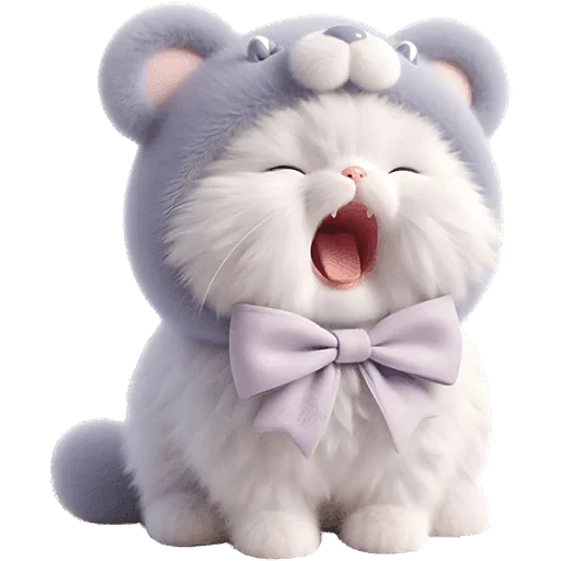 😫 Стикер «Фиолетовый мишка» для Telegram