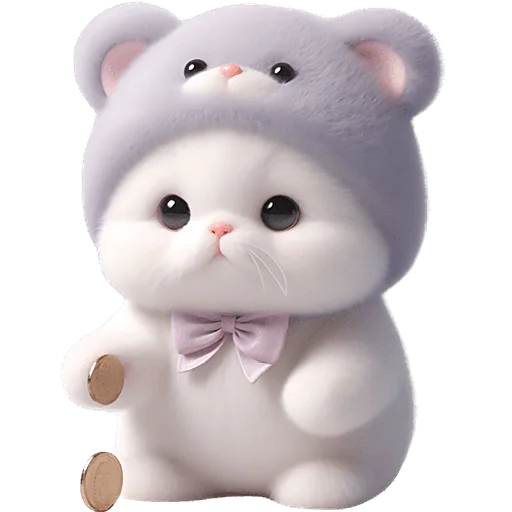 🪙 Стикер «Фиолетовый мишка» для Telegram