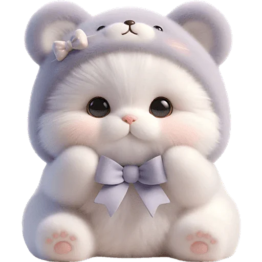 🥹 Стикер «Фиолетовый мишка» для Telegram