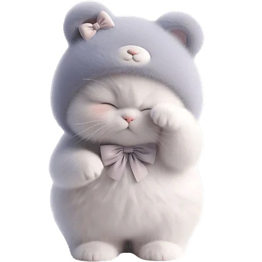 🥱 Стикер «Фиолетовый мишка» для Telegram