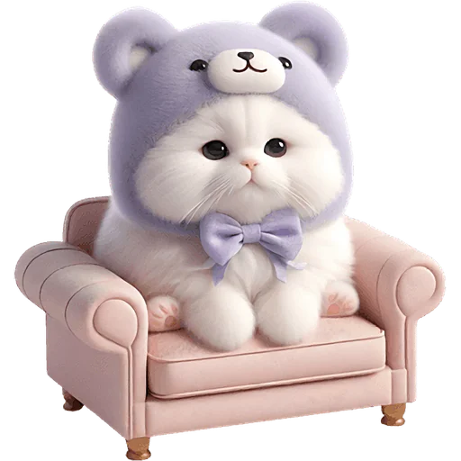 🫠 Стикер «Фиолетовый мишка» для Telegram