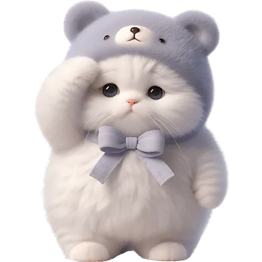 🫡 Стикер «Фиолетовый мишка» для Telegram