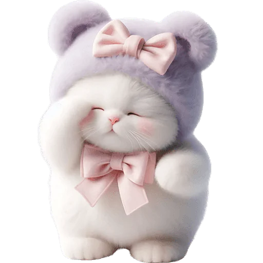 🥺 Стикер «Фиолетовый мишка» для Telegram