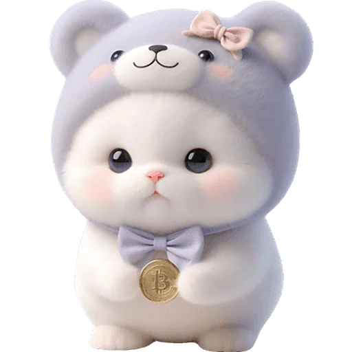 🪙 Стикер «Фиолетовый мишка» для Telegram