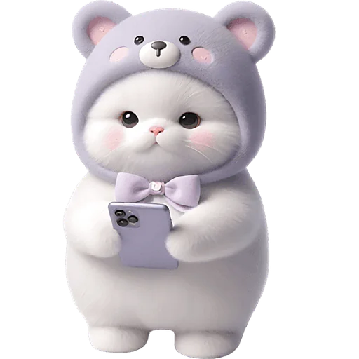 🥹 Стикер «Фиолетовый мишка» для Telegram