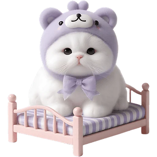 👶 Стикер «Фиолетовый мишка» для Telegram