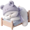 😴 Эмодзи «Фиолетовый мишка» для Telegram