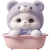 🚿 Эмодзи «Фиолетовый мишка» для Telegram