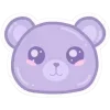 Стикер 20 Purple Decor From