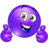 Стикер 19 Purple Decor From