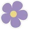 Стикер 40 Purple Decor From