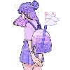 💜 Эмодзи «Purple lilac» для Telegram