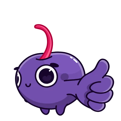 👍 Стикер «Purple Cherry» для Telegram