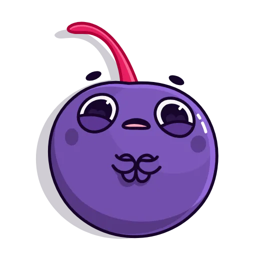 🙄 Стикер «Purple Cherry» для Telegram