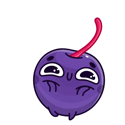 ☺️ Стикер «Purple Cherry» для Telegram