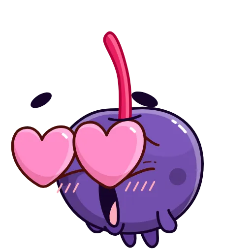 😍 Стикер «Purple Cherry» для Telegram
