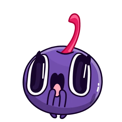 😀 Стикер «Purple Cherry» для Telegram