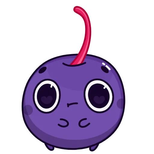 😐 Стикер «Purple Cherry» для Telegram