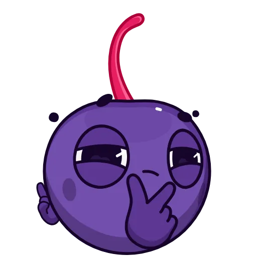 🤔 Стикер «Purple Cherry» для Telegram