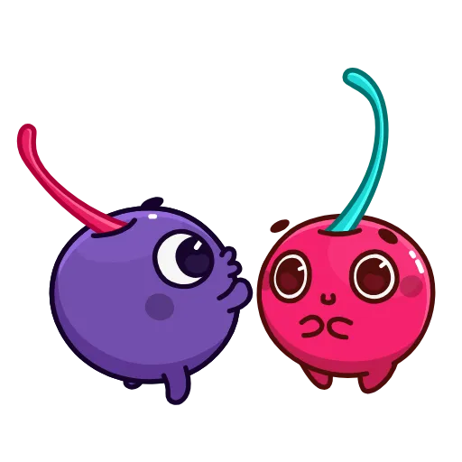 😘 Стикер «Purple Cherry» для Telegram