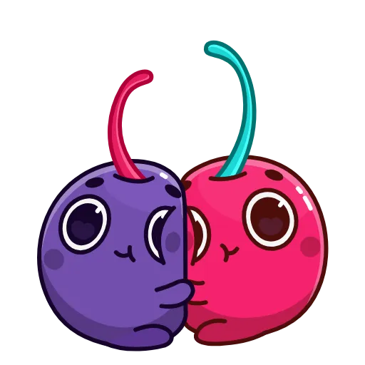 🤗 Стикер «Purple Cherry» для Telegram