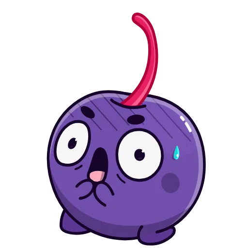 😱 Стикер «Purple Cherry» для Telegram