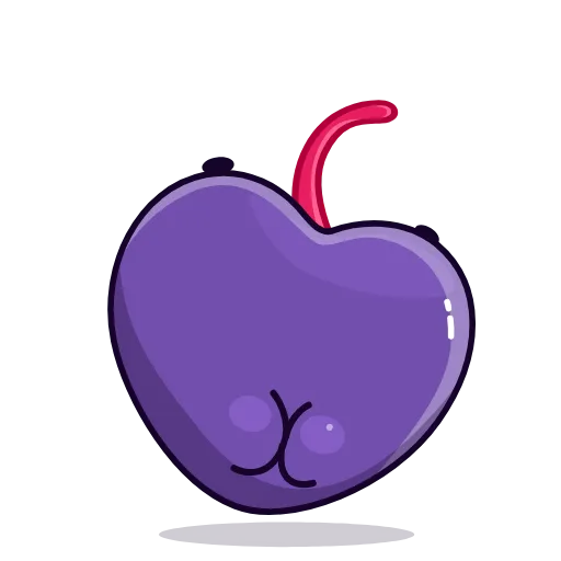 😍 Стикер «Purple Cherry» для Telegram