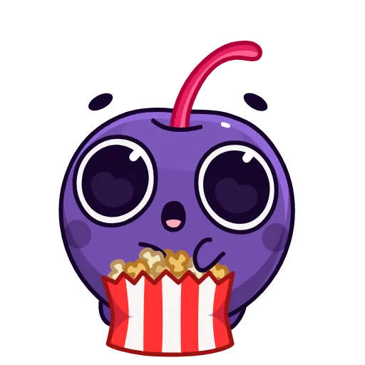 🍿 Стикер «Purple Cherry» для Telegram