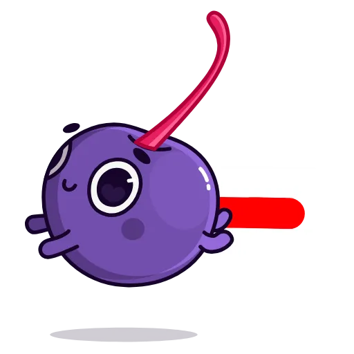 🏃‍♂️ Стикер «Purple Cherry» для Telegram