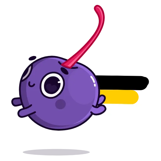 🏃‍♂️ Стикер «Purple Cherry» для Telegram
