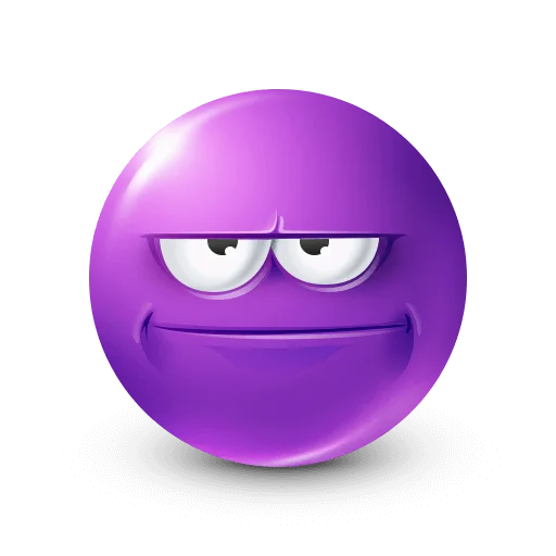 🤩 Стикер «Purple Faces» для Telegram