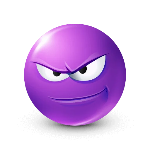 🤩 Стикер «Purple Faces» для Telegram