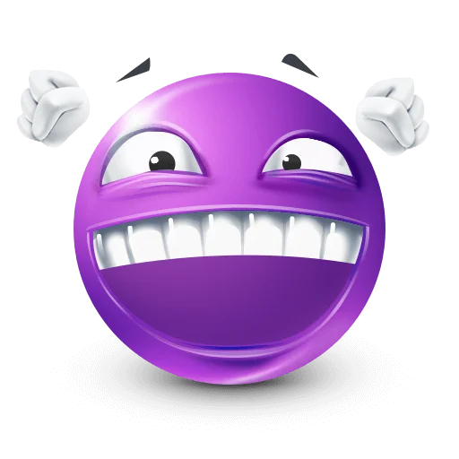 🤩 Стикер «Purple Faces» для Telegram