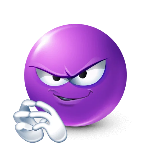 🤩 Стикер «Purple Faces» для Telegram