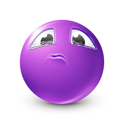 🤩 Стикер «Purple Faces» для Telegram