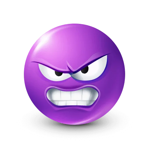 🤩 Стикер «Purple Faces» для Telegram