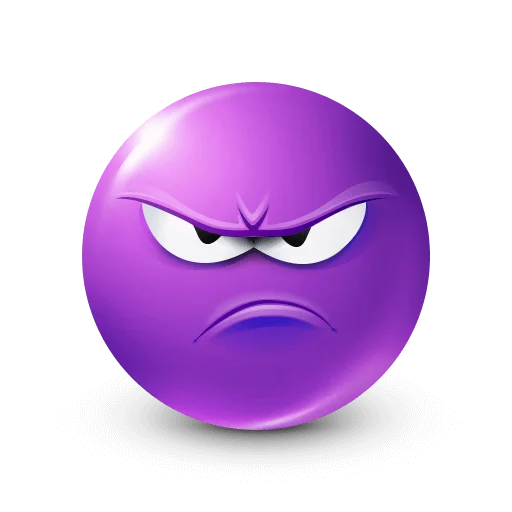 🤩 Стикер «Purple Faces» для Telegram