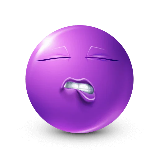 🤩 Стикер «Purple Faces» для Telegram