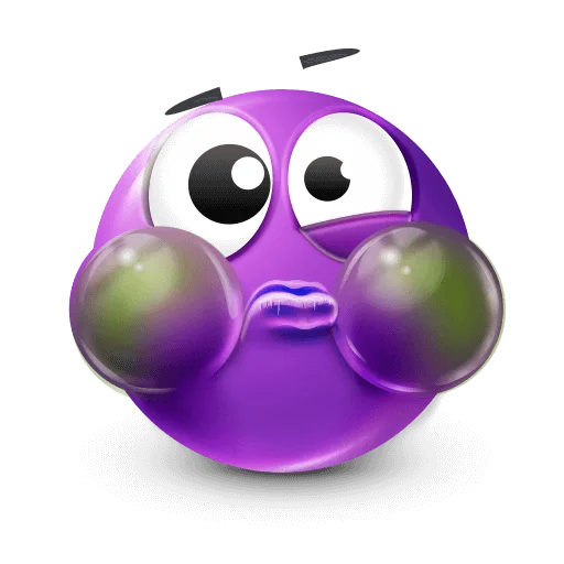 🤩 Стикер «Purple Faces» для Telegram