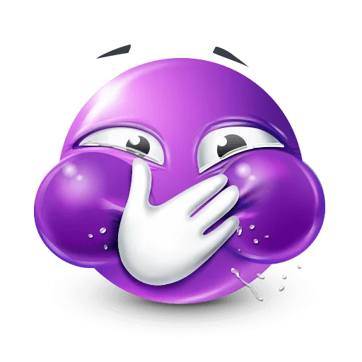 🤩 Стикер «Purple Faces» для Telegram