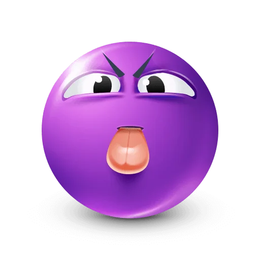 🤩 Стикер «Purple Faces» для Telegram