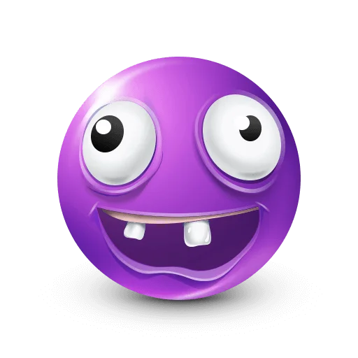 🤩 Стикер «Purple Faces» для Telegram