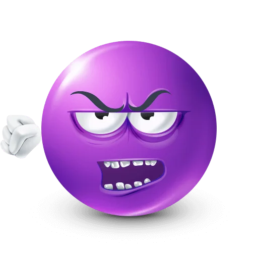 🤩 Стикер «Purple Faces» для Telegram