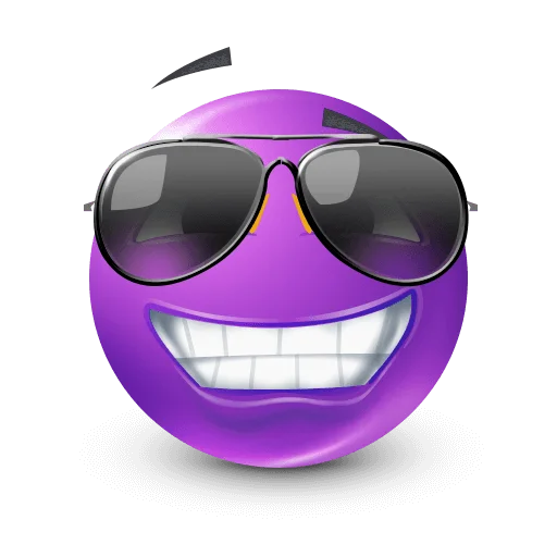 🤩 Стикер «Purple Faces» для Telegram