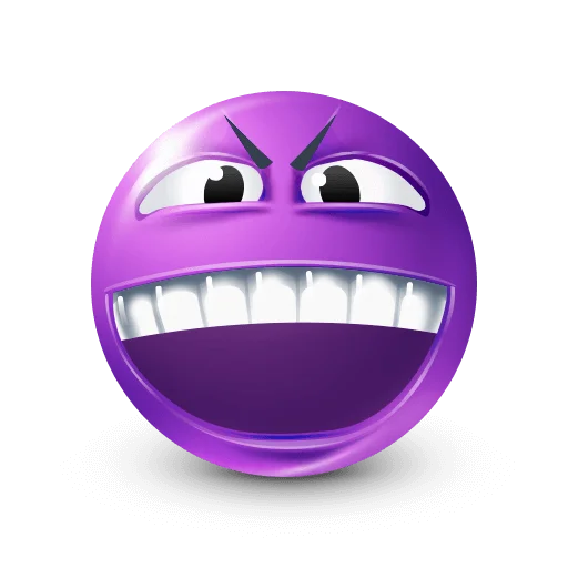 🤩 Стикер «Purple Faces» для Telegram