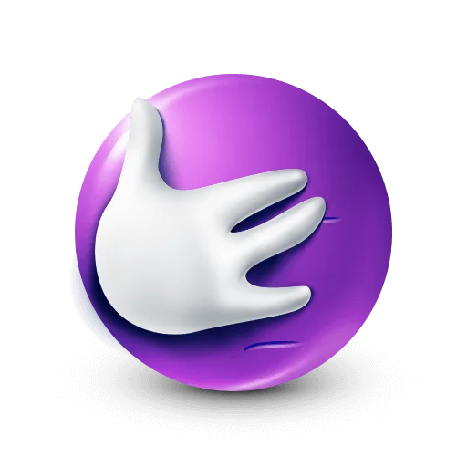 🤩 Стикер «Purple Faces» для Telegram