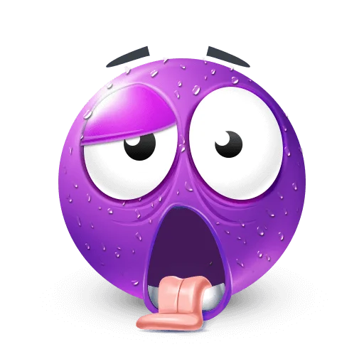 🤩 Стикер «Purple Faces» для Telegram