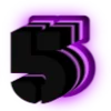💜 Эмодзи «Purple neon font» для Telegram