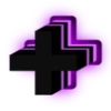 💜 Эмодзи «Purple neon font» для Telegram